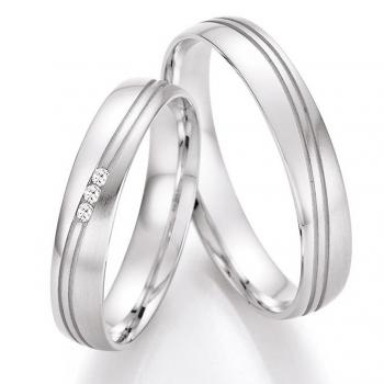 Nowotny-Collection Ruesch Trauringe Weissgold 66/41030-040 +  66/41040-040